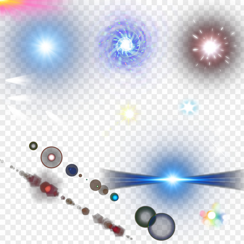 Stars Flash Light Spiral Effect PSD Luminous Efficacy Circle PNG