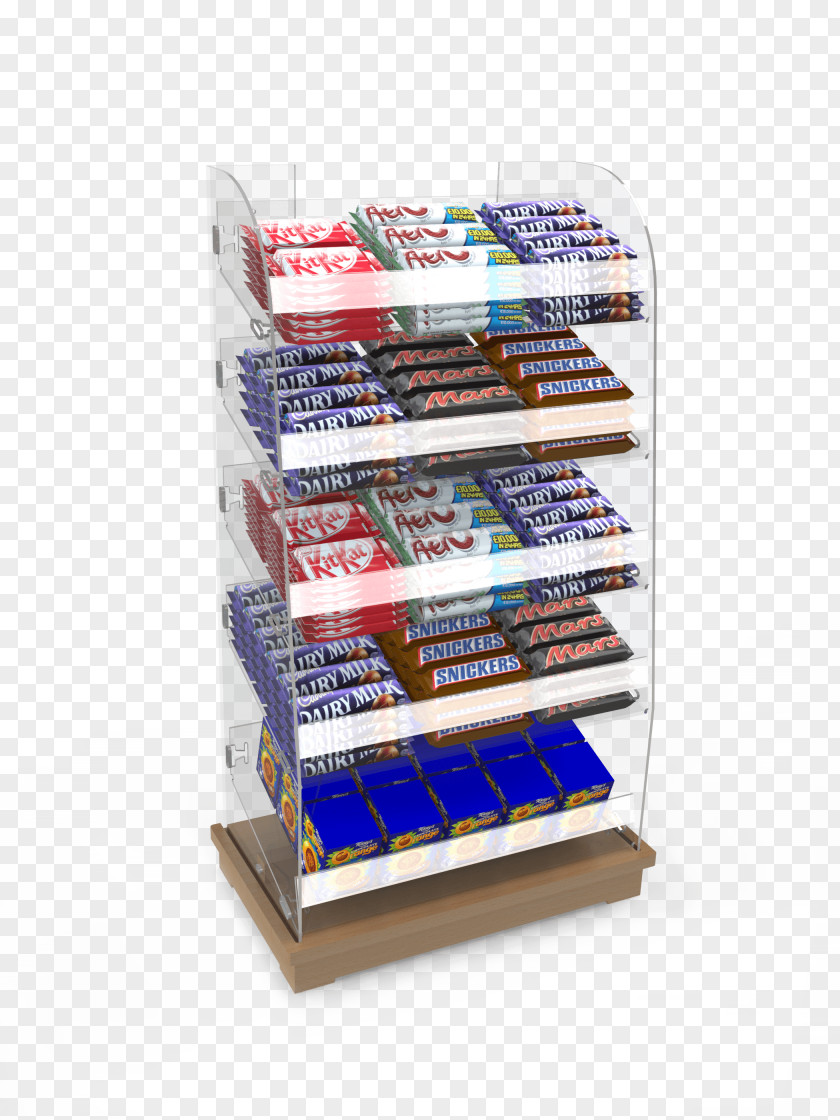 Sweet Shops Display Rack Shelf Confectionery Stand Bookcase Snickers PNG