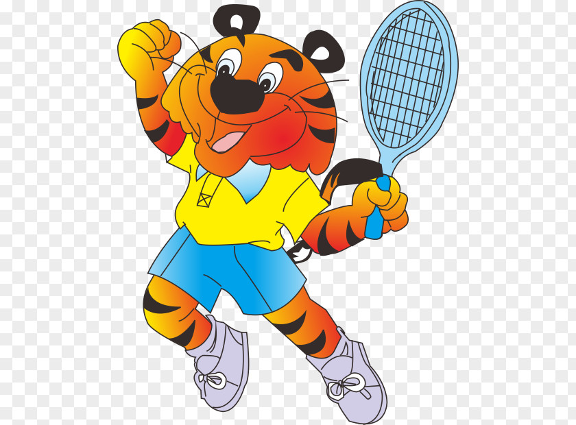 Tennis Tiger Lion Leopard Drawing Clip Art PNG