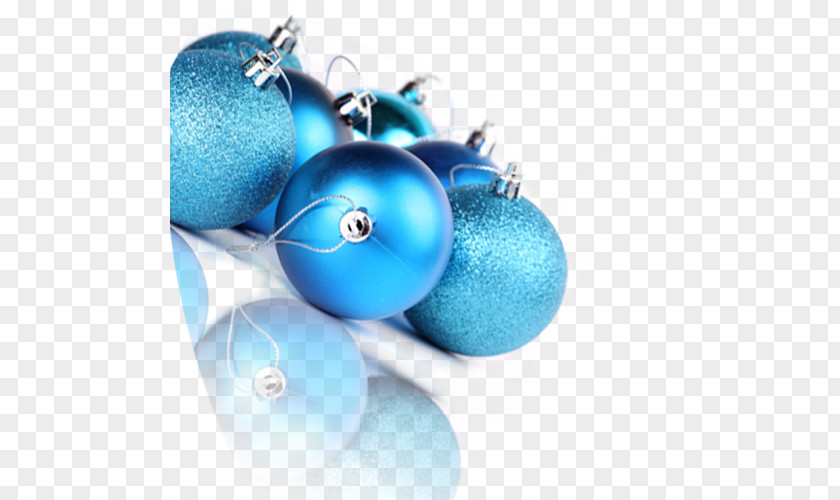 Creative Christmas Turquoise Ornament PNG