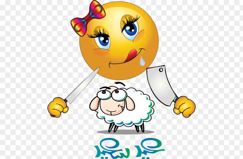 Eating Smiley Emoticon Sheep Clip Art PNG