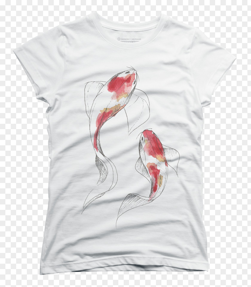 Four Koi T-shirt Watercolor Painting Art PNG