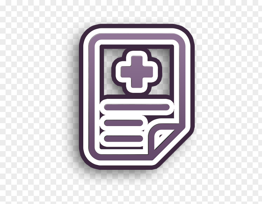 Report Icon Medical Elements Outlined PNG