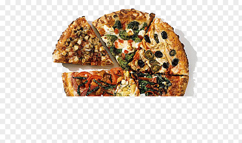 Sliced ​​pizza Pizza Hamburger Vegetarian Cuisine Shallot Food PNG
