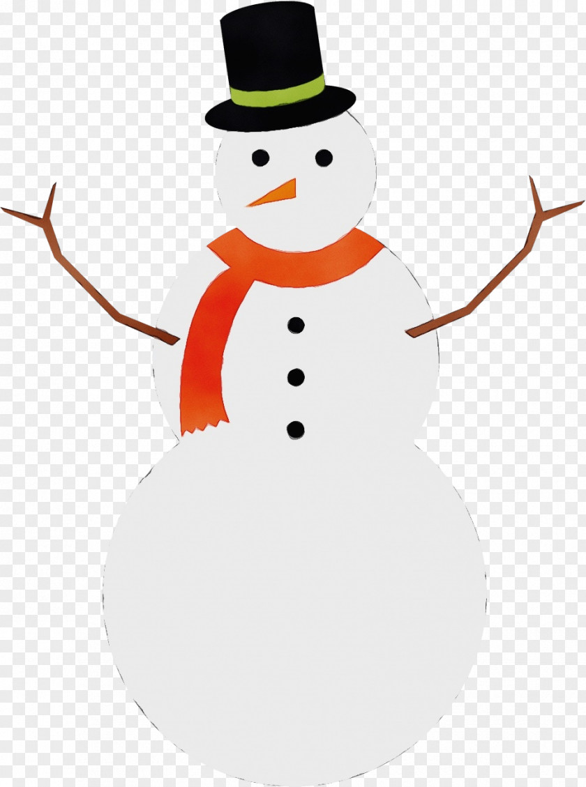 Snowman Wet Ink PNG