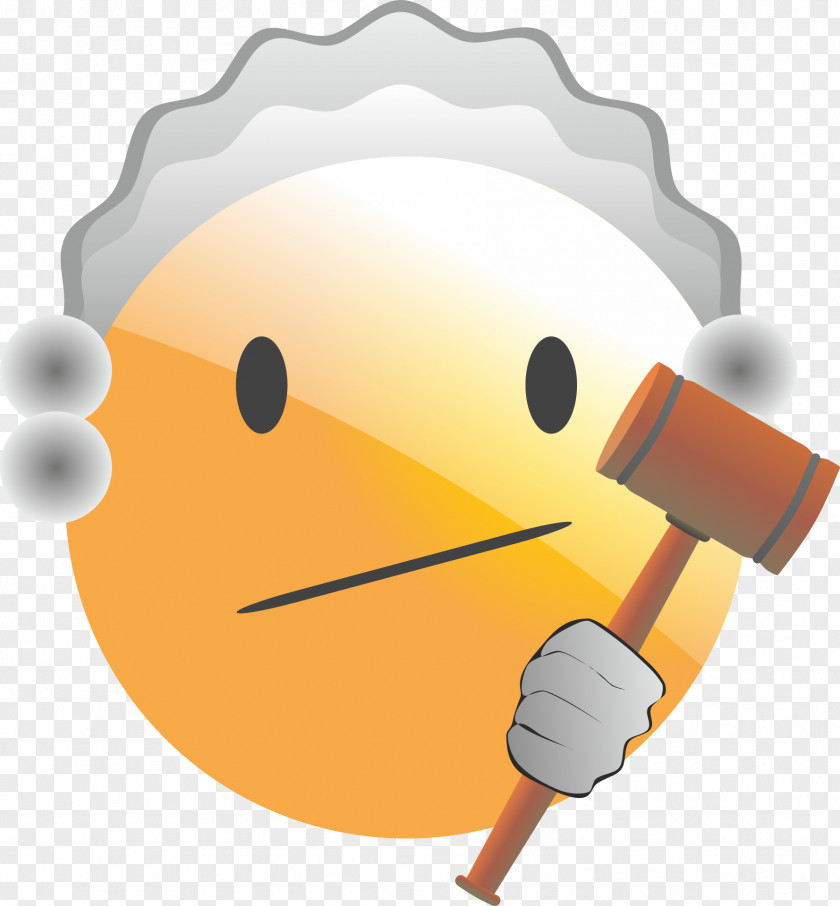Judgment Emoticon Judge Court Smiley Judiciary PNG