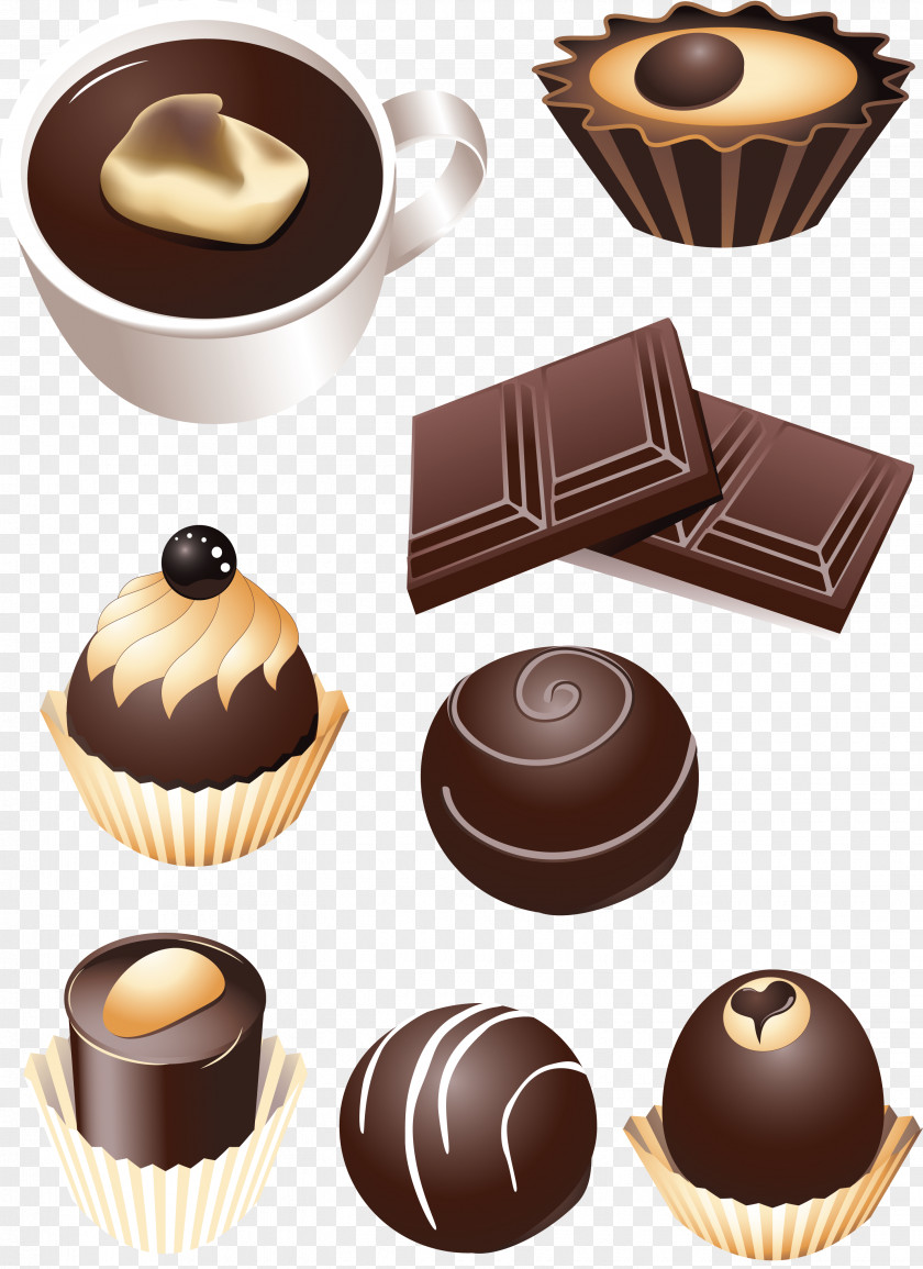 Biscuit Chocolate Truffle Bar Pudding Hot Milk PNG