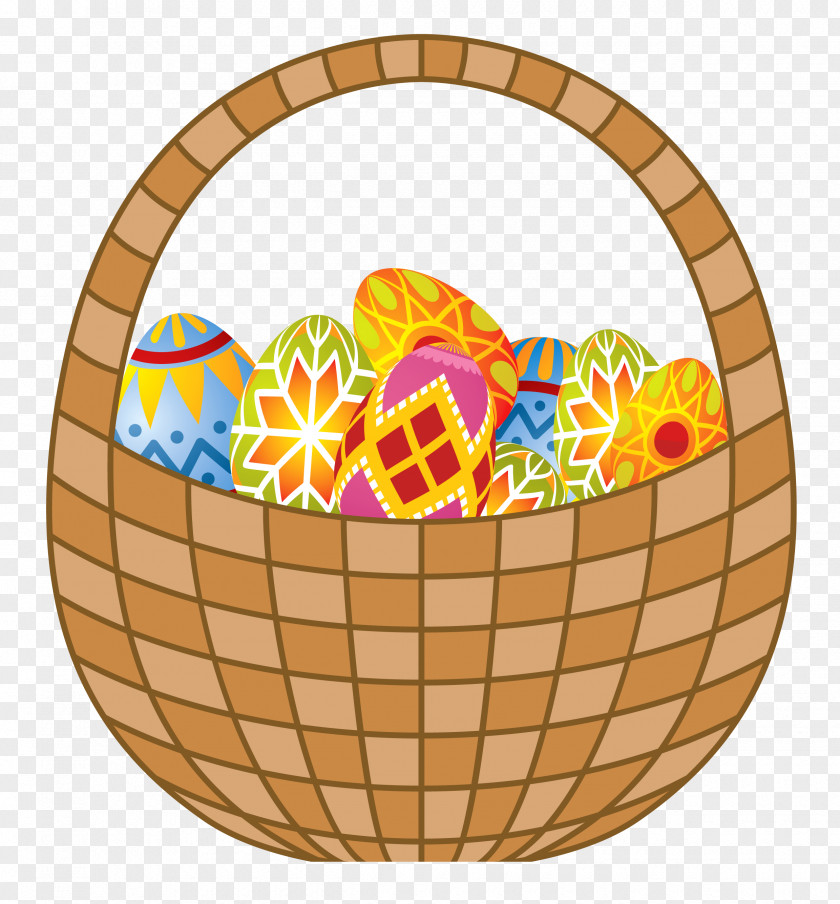 Easter Eggs And Basket Clipart Bunny Clip Art PNG
