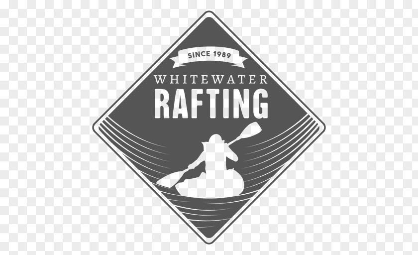 Raft Logo Rafting Whitewater Paddle PNG
