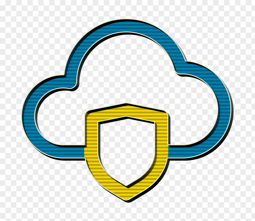 Symbol Turquoise Cloud Icon Computing Data Secure PNG
