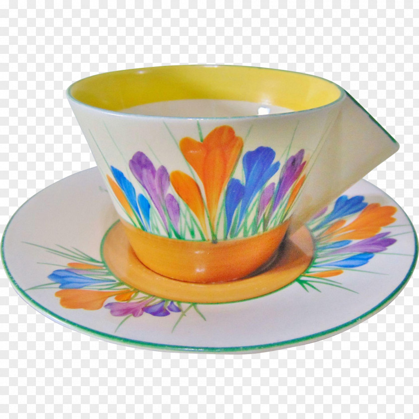 Crocus Tableware Saucer Teacup Coffee Cup PNG