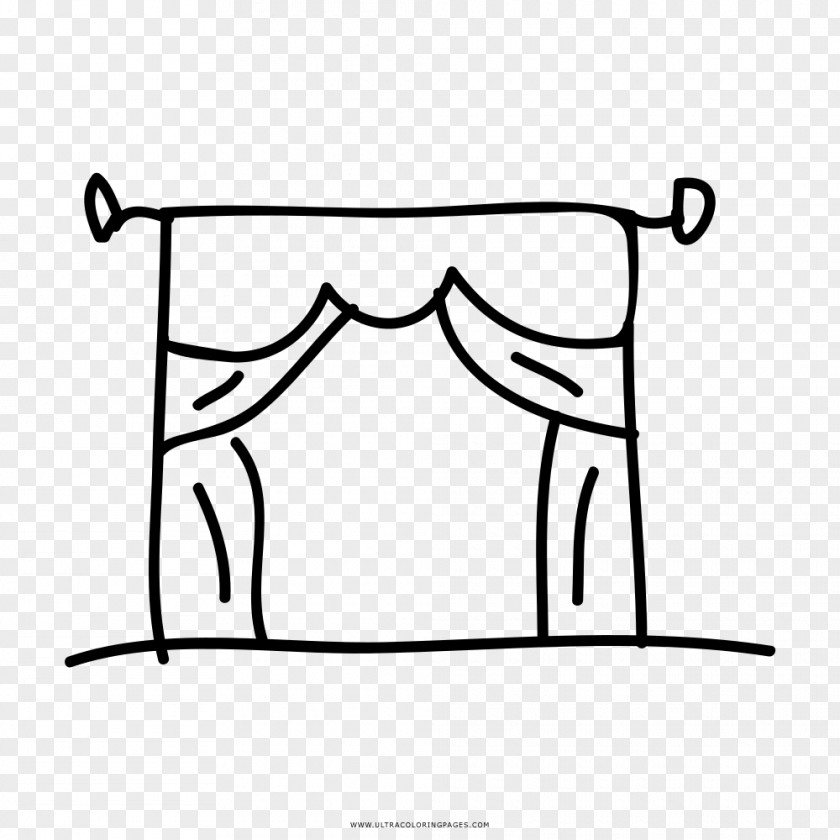 Drawing Theatre Coloring Book Curtain PNG