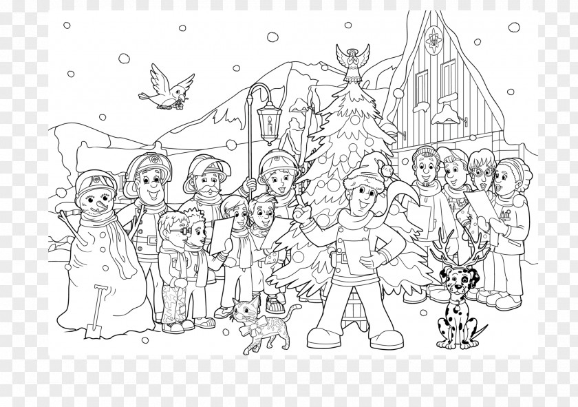 Fireman Sam Characters Sketch Visual Arts Illustration Product Design PNG