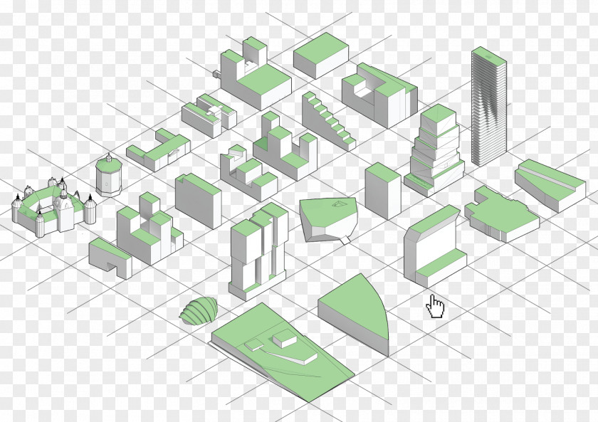 Sustainable City Urban Design Line PNG
