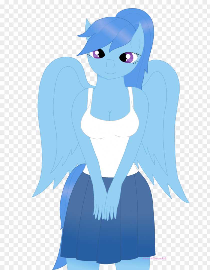 Blue Sky Pony Horse Vertebrate Cartoon PNG