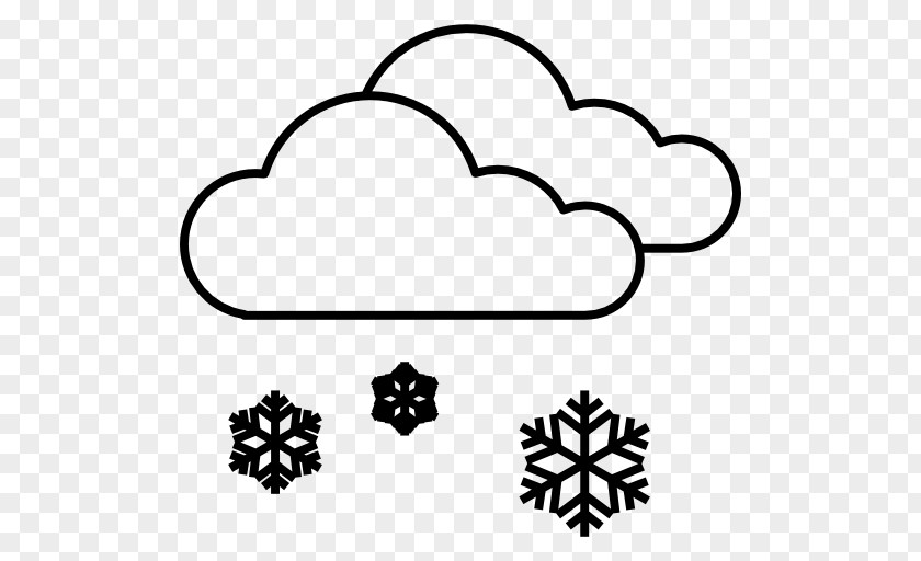 Cold Weather Snowflake Cloud Rain And Snow Mixed PNG