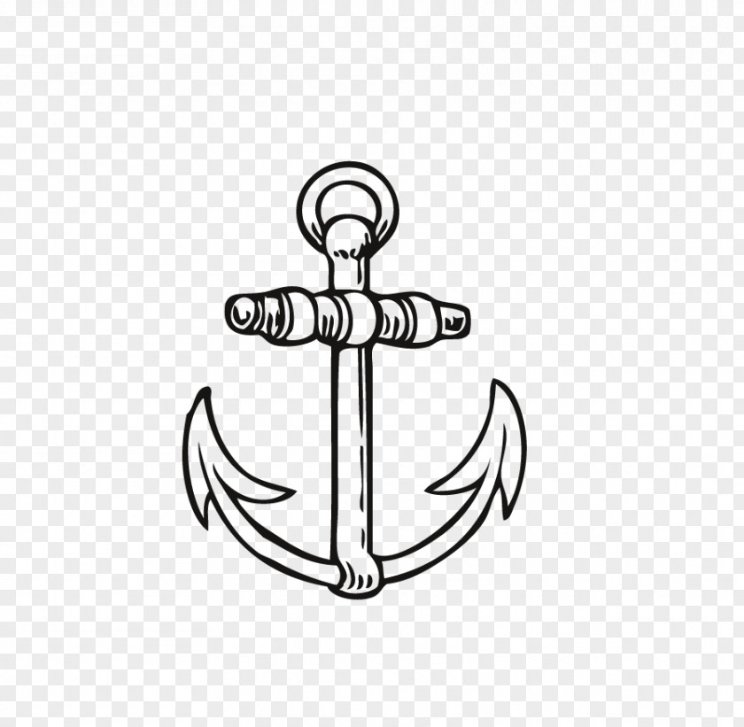 Hand-painted Anchor Drawing Ship Clip Art PNG