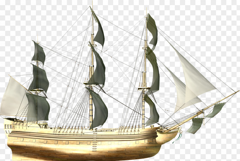 Ship Sailing Image Illustration PNG