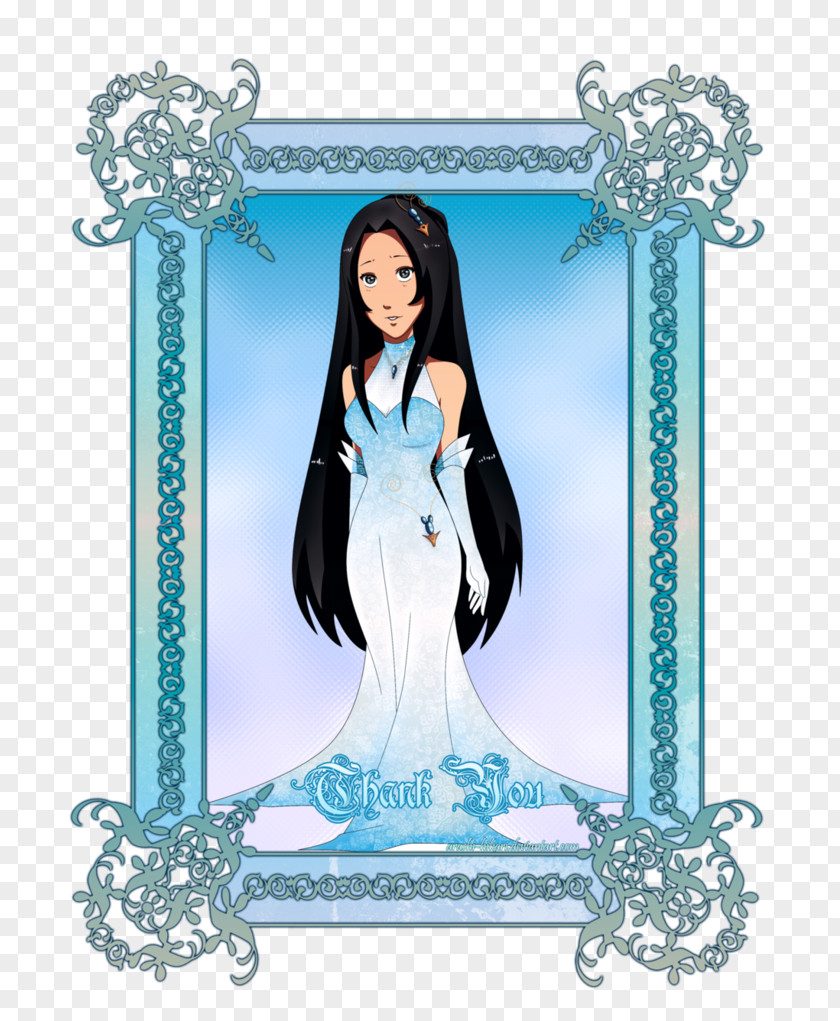 Thank You FOR WATCHING Black Hair Picture Frames Character PNG