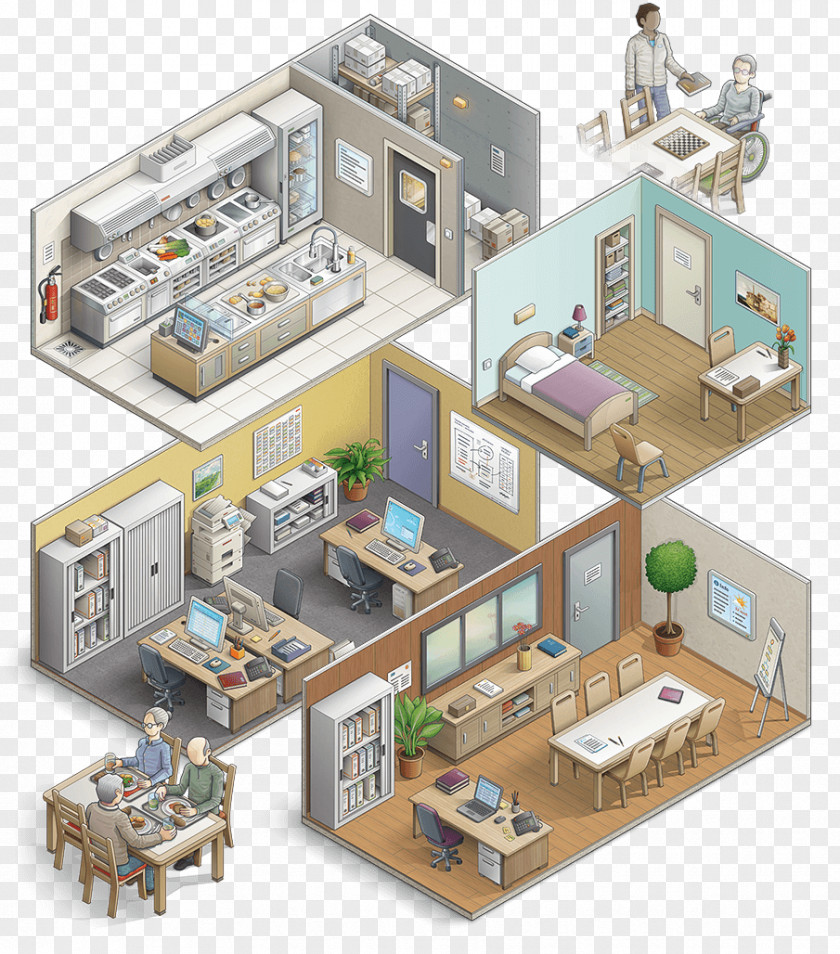 Building Floor Plan Isometric Projection Illustration Isometry PNG