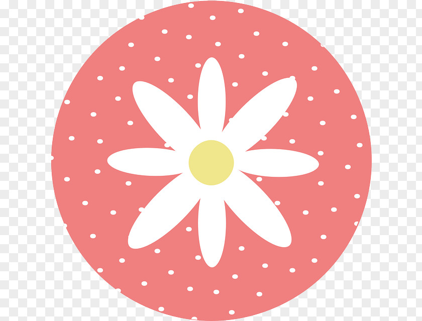Circle Flower Polka Dot Clip Art PNG