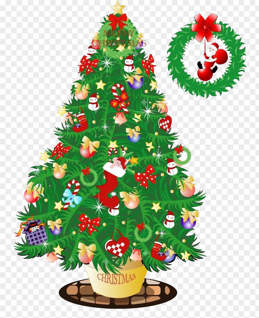 Creative Christmas Tree Santa Claus Email Outlook.com PNG