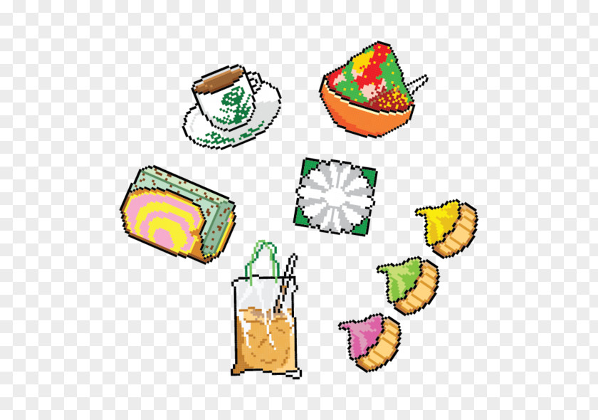 Food Group Pixel Art PNG