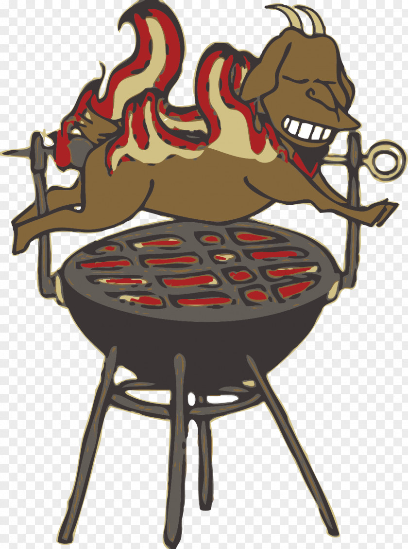 Grill Barbecue Ribs Cartoon PNG