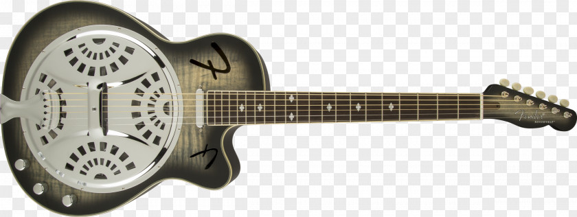 Moonlit Resonator Guitar Fender Stratocaster Telecaster Musical Instruments PNG