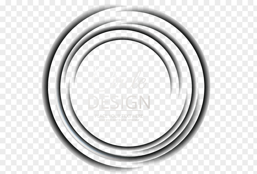 Vector Painted Ring Brand White Circle Font PNG
