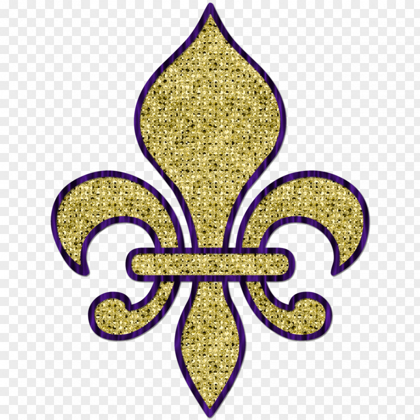 Golden Glitter New Orleans Clip Art PNG
