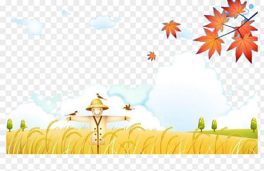 Rice Template Autumn Illustration PNG