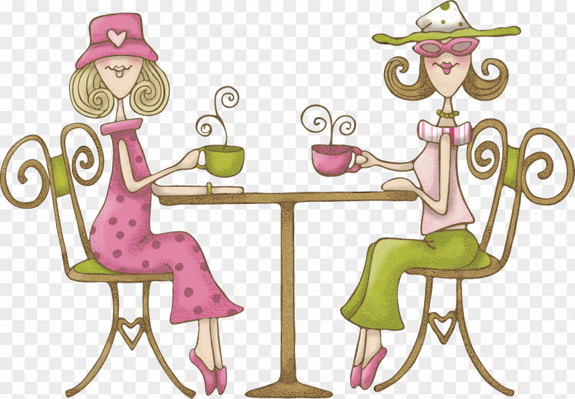 Tea Time Morning Animation Clip Art PNG