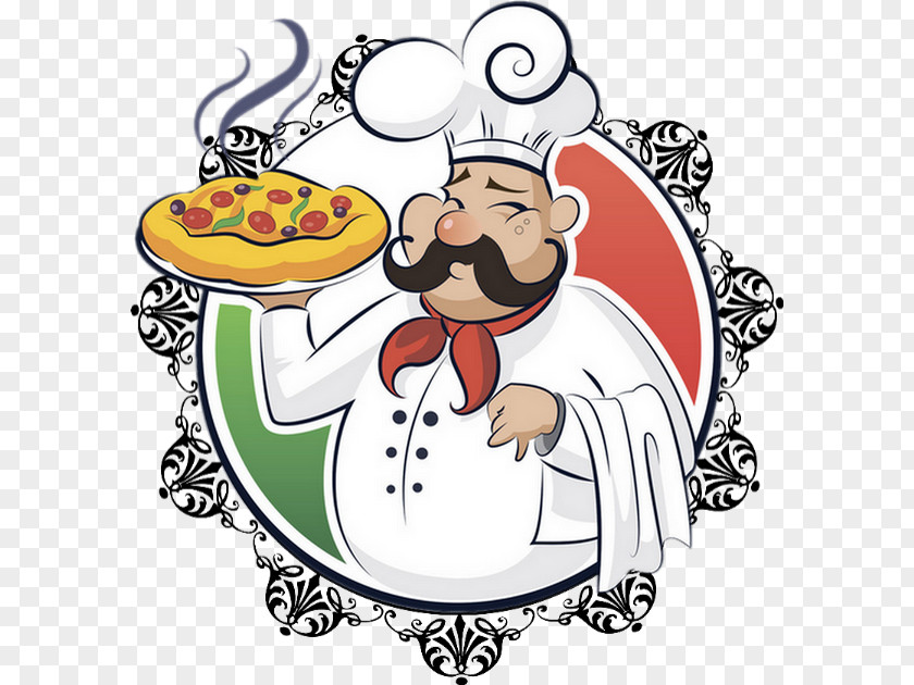 Cartoon Chef Pizza Italian Cuisine Cooking PNG