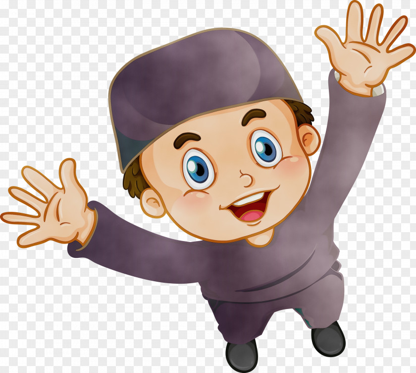 Cartoon Gesture Finger Thumb Animation PNG