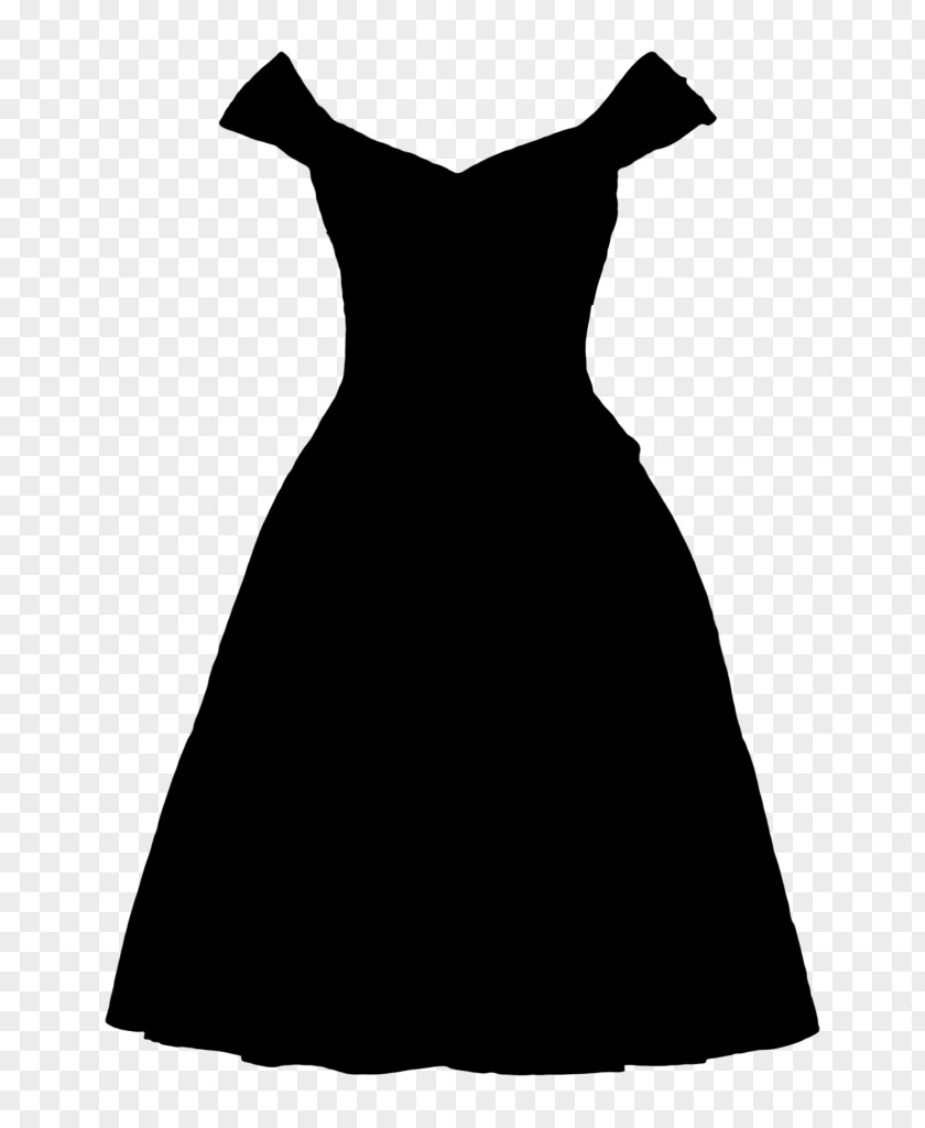 M Sleeve Wiki Dress Black & White Shoulder PNG