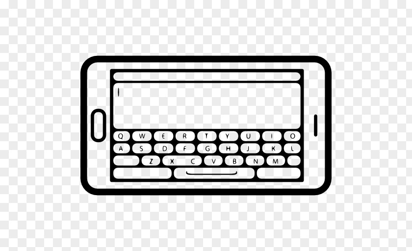 Mobile Top View IPhone Computer Keyboard Telephone Web Design PNG