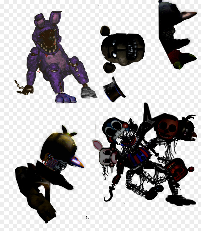 Recourse Five Nights At Freddy's 2 4 Animatronics Minecraft PNG