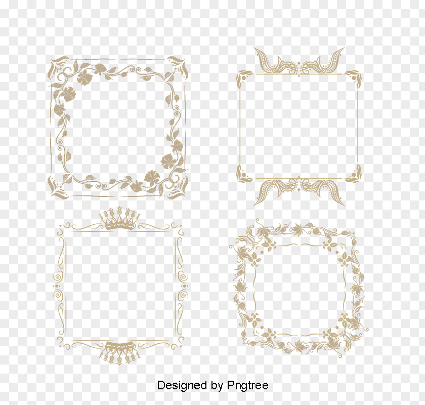 Jewellery Lace Background Flower Frame PNG