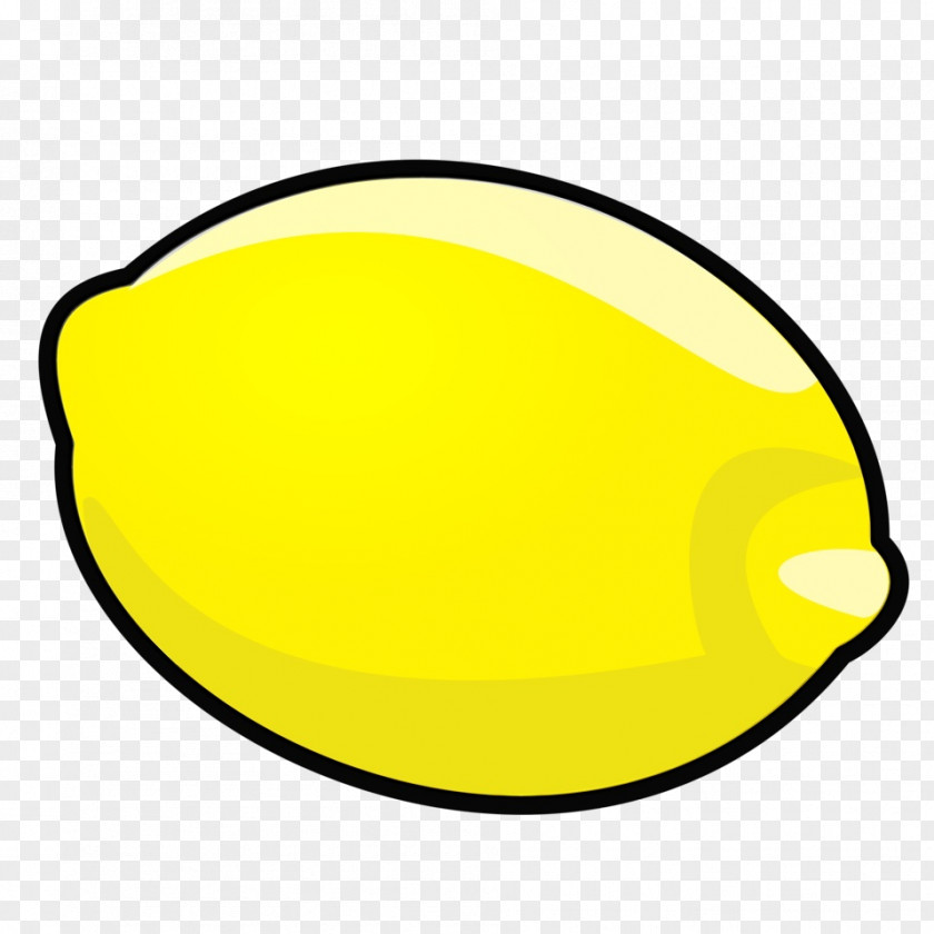 Oval Yellow Lemon Background PNG