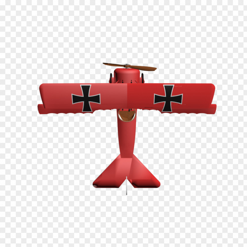 Red Baron Fokker Dr.I Monoplane PNG