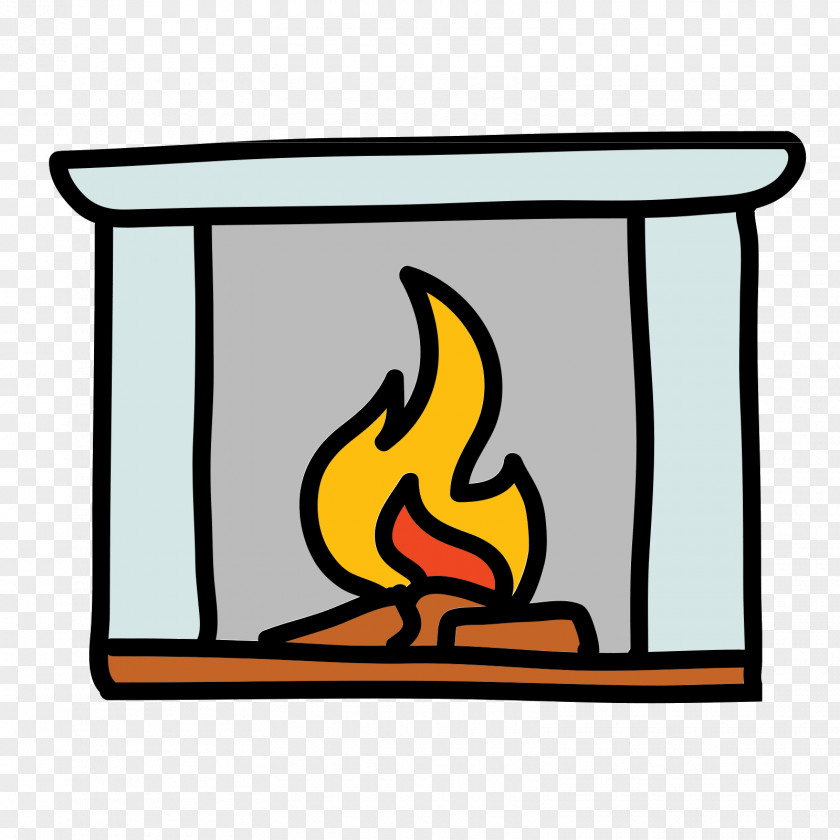 Cartoon Clip Art Image Fireplace PNG