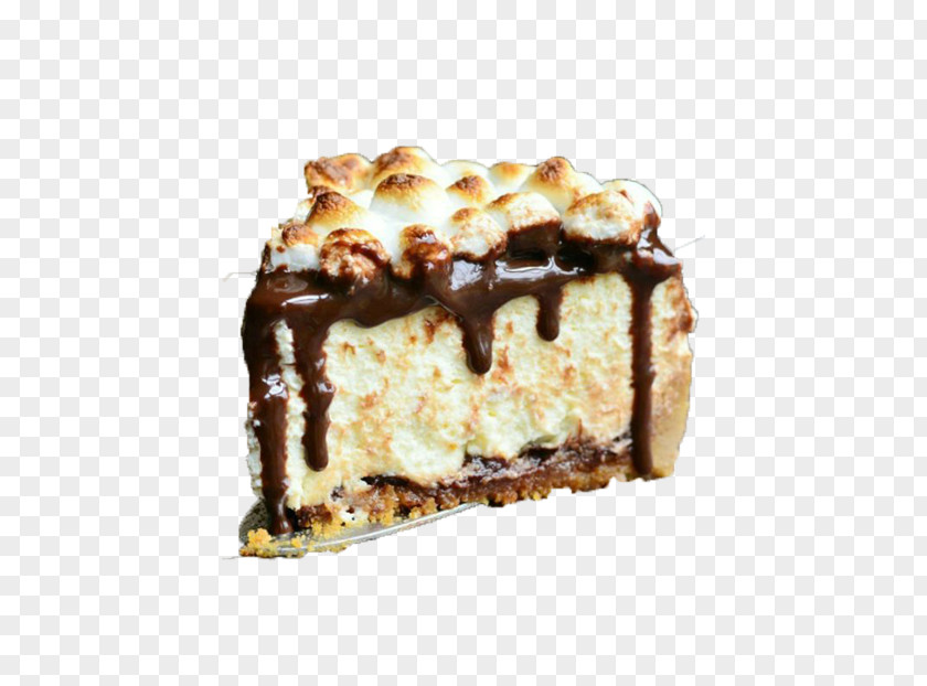 Cocoa Chocolate Cake Cheesecake S'more Fudge Cream Recipe PNG