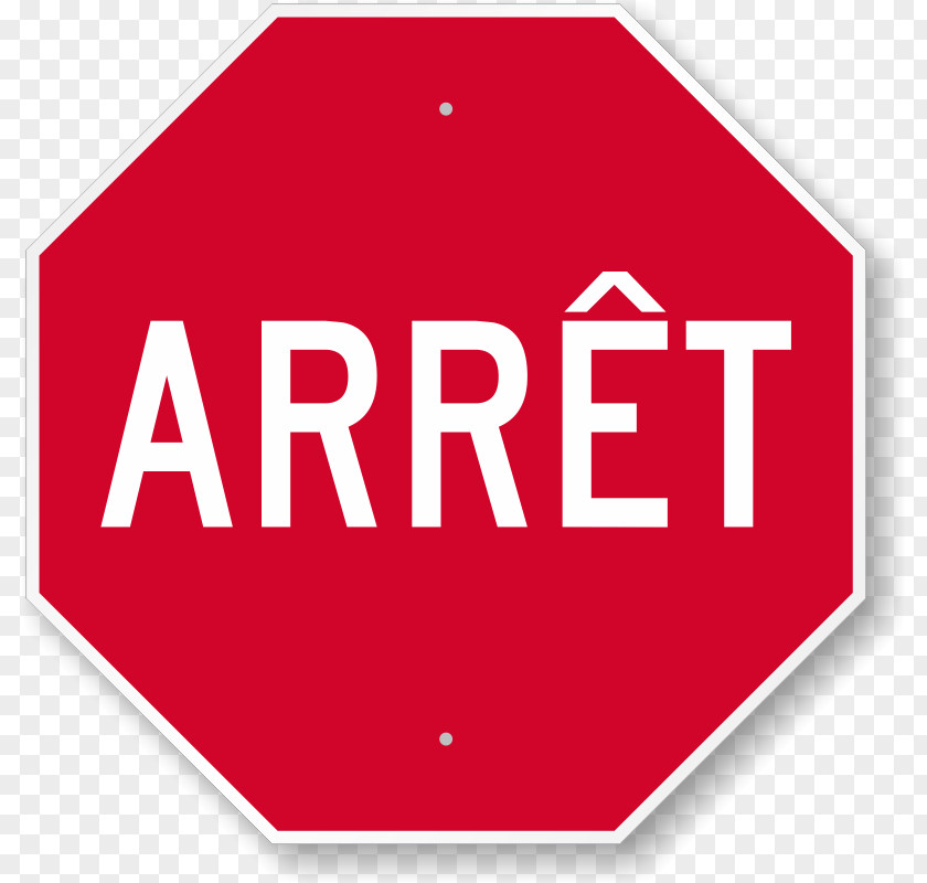 French Designs Stop Sign Signage Logo Language Wendake, Quebec PNG