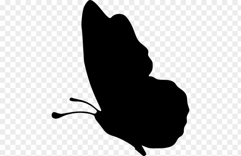 Silhouette Butterfly Clip Art PNG