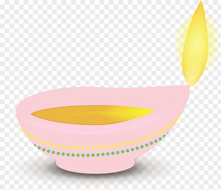 Ceramic Bowl M Yellow PNG