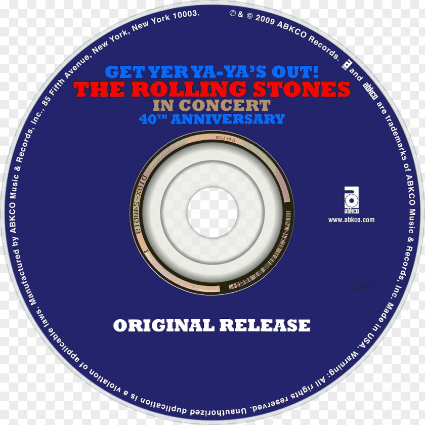 Rolling Stones Tongue Compact Disc Get Yer Ya-Ya's Out! The In Concert Album Let It Bleed PNG