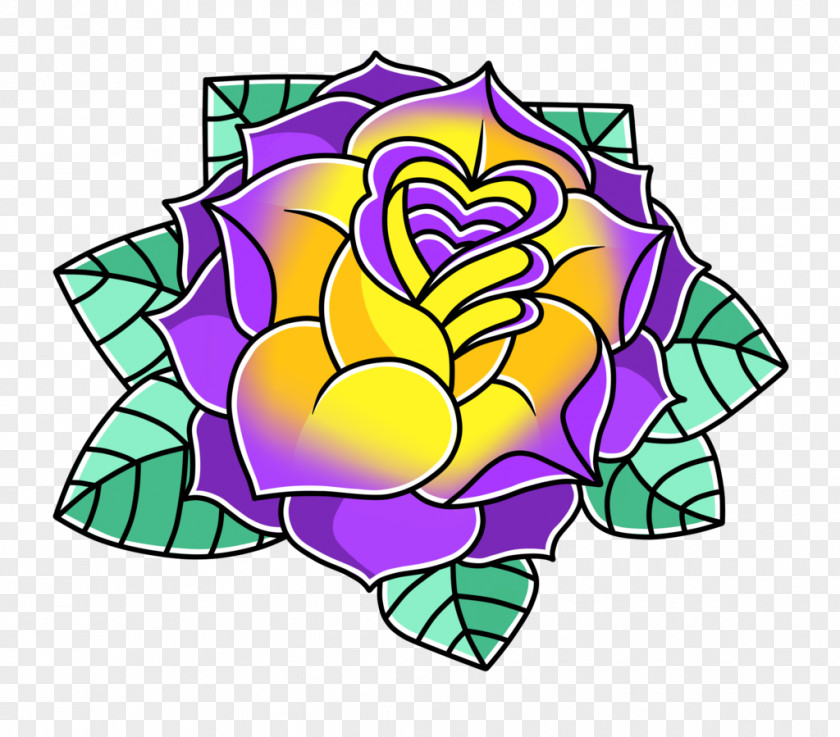 Tattoo Sketch] Symmetry Line Cut Flowers Clip Art PNG
