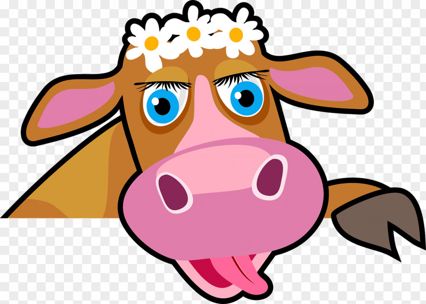 Cartoon Cow Highland Cattle Holstein Friesian Jersey PNG