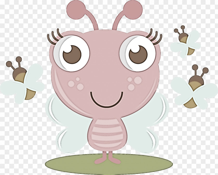 Cartoon Pink Animation Smile PNG